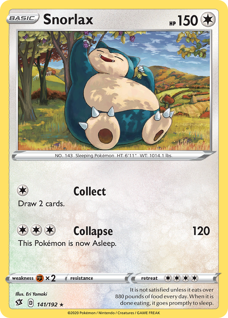 Snorlax (141/192) (Cosmos Holo) [Sword & Shield: Rebel Clash]