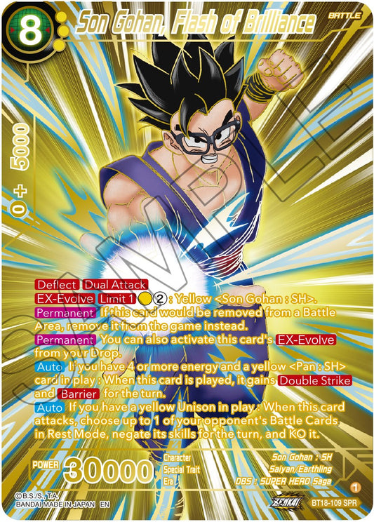 Son Gohan, Flash of Brilliance (SPR) (BT18-113) [Dawn of the Z-Legends]