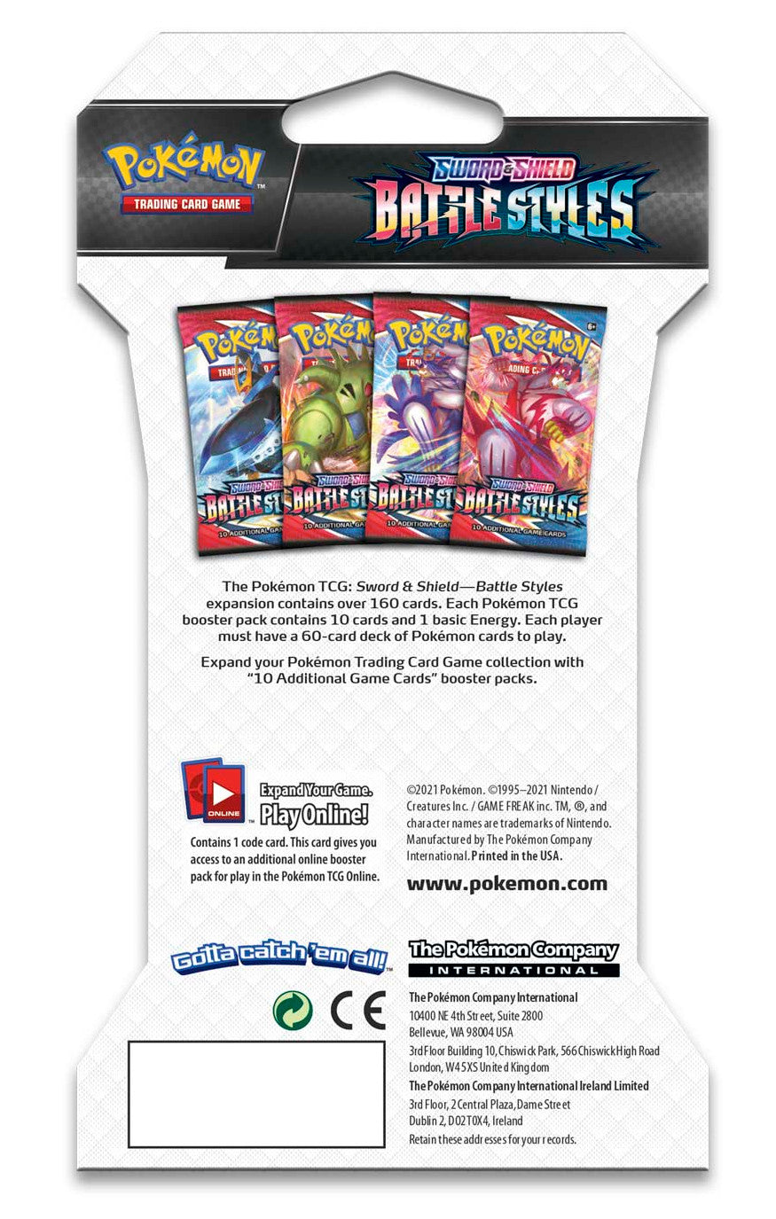 Sword & Shield: Battle Styles - Sleeved Booster Pack (Single Strike Urshifu V)